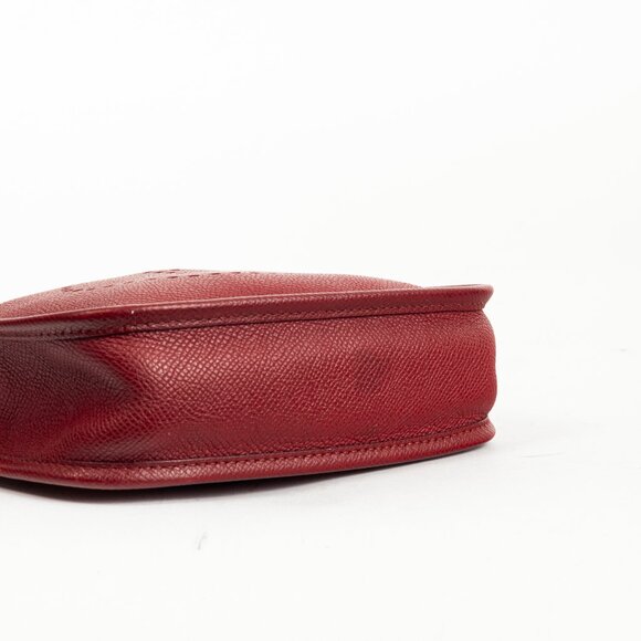 Hermes Evelyne TPM Rouge Grenat Taurillon Clemence Leather Shoulder Bag - Picture 5 of 15